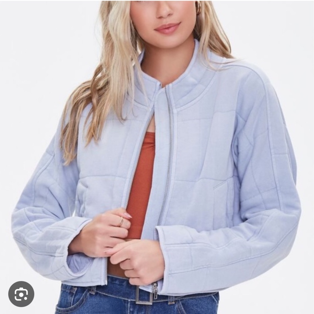Forever 21 Women's quilted zip up Jacket